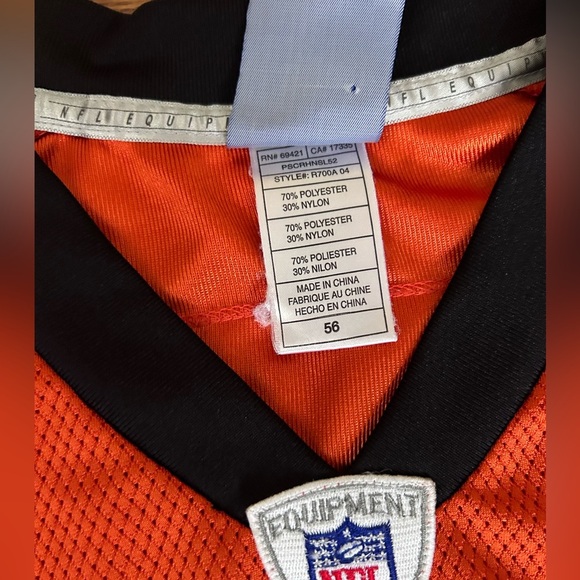 Carson Palmer Cincinnati Bengals Reebok NFL Jersey #9, Size 56 - Picture 2 of 9